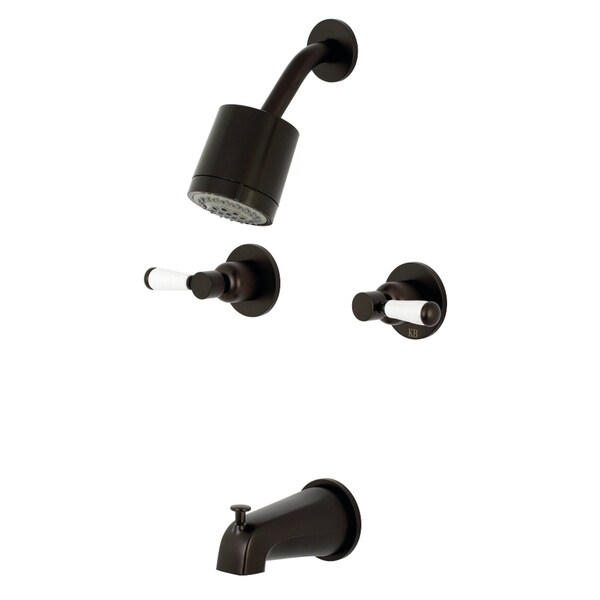 Tub and Shower Faucet, Oil Rubbed Bronze, Wall Mount